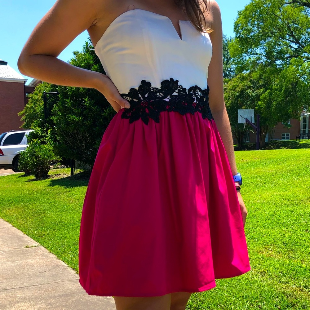 Strapless Homecoming Dress